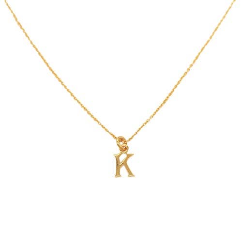 ST GOLD LETTER 'K' NL for wholesale by Fabienne