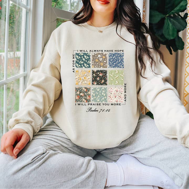 I Will Always Have Hope Faith Based Crewneck or Tee for wholesale by The Foxy Golden