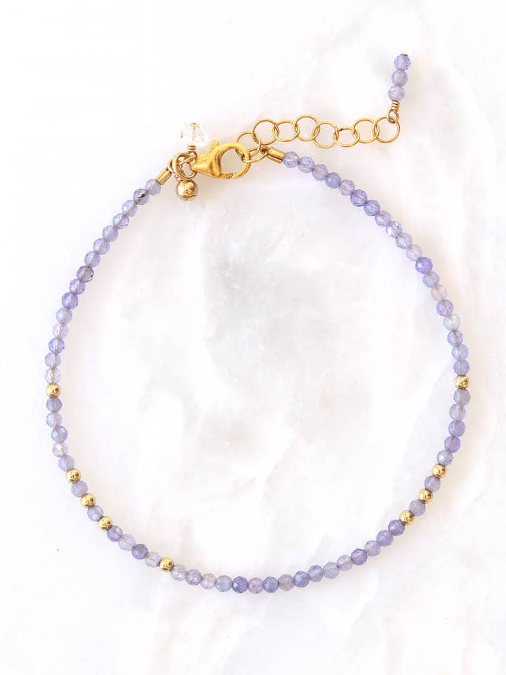 Tanzanite Charm Bracelet for wholesale by Mickey Lynn