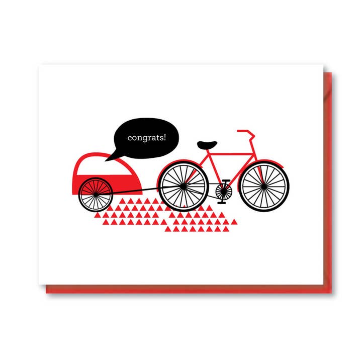 Cykel Baby Card for engroshandel hos doodle bird design