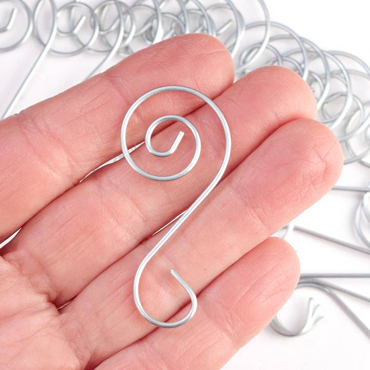 Factory Direct Craft - Wholesale Ornament - Spiral Christmas Ornament Hooks (20 hangers) - Select Color3