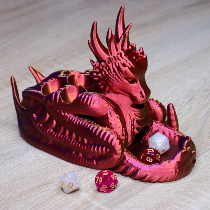 Der Krämer Factory - Wholesale Dice - Dice Tower Dragon | with Dice Compartments | for Tabletop Games4