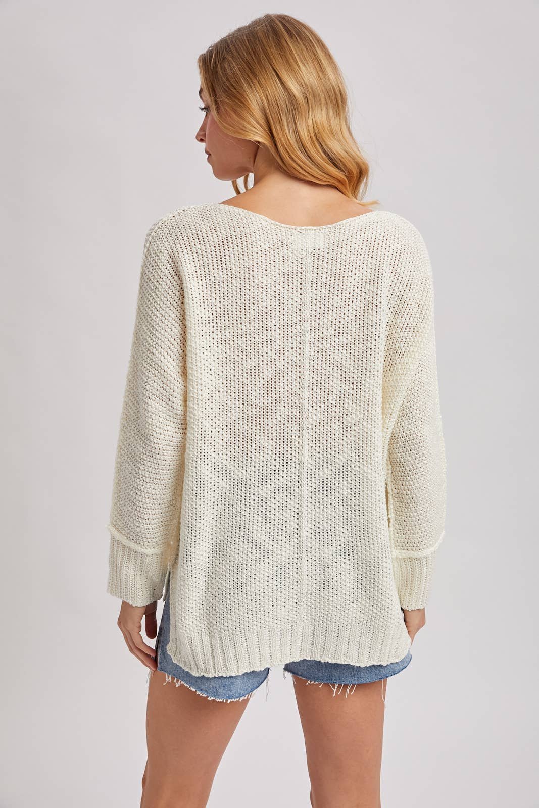 Bluivy - Wholesale Knit Sweater - Women's - REVERSE SEAM LOOSE FIT SWEATER81