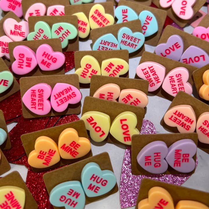 Kate Tuesday Jewelry - Wholesale Stud/post earrings - Valentines Mix Heart Stud Earrings1
