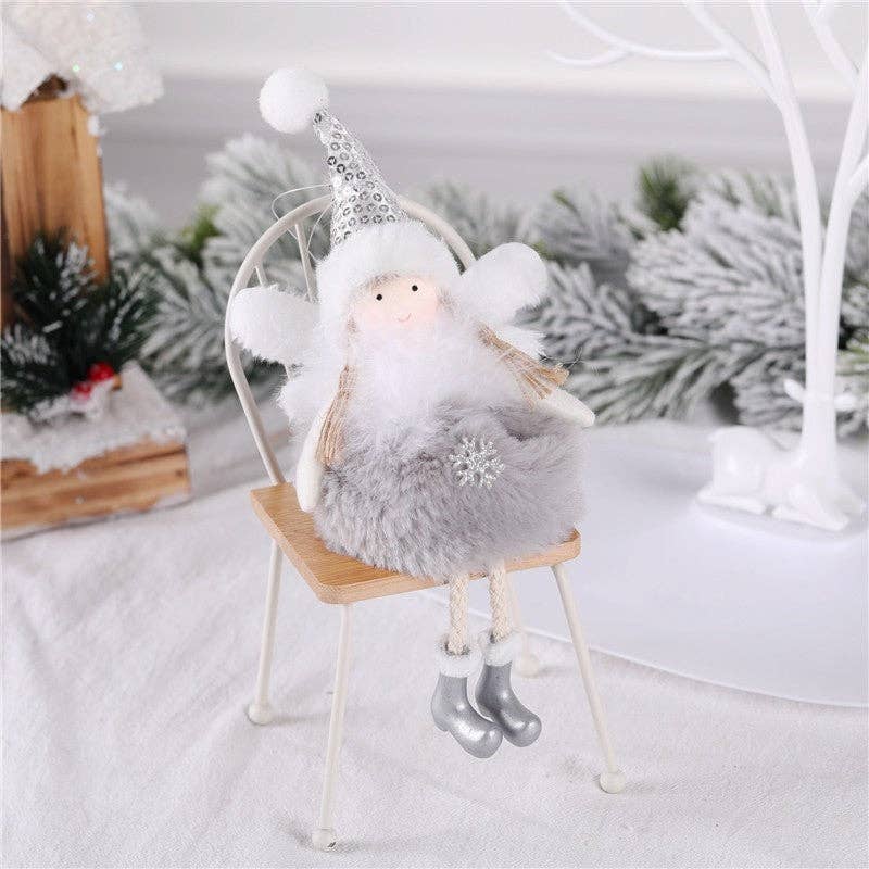 ShieldChic - Wholesale Ornament - Christmas Feather Angel Pendant0