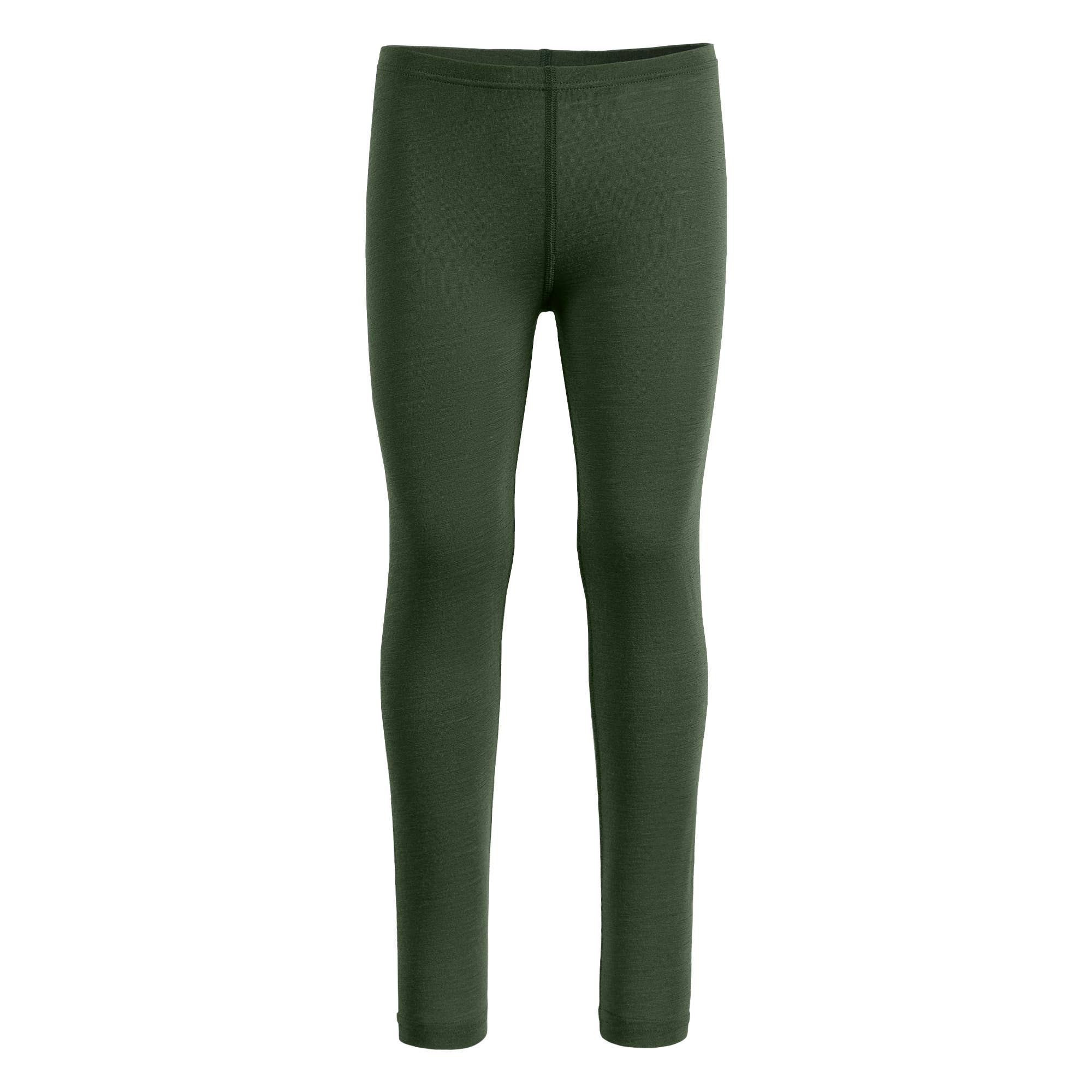 menique - Wholesale Pants - Kids - Thermal Base Layer Kids' Merino Wool Pants Dark Green0