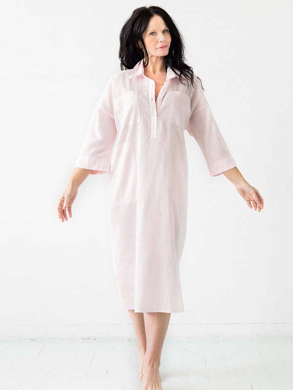 Oversized Button Down Long Sleep Shirt for wholesale by Salua Lingerie
