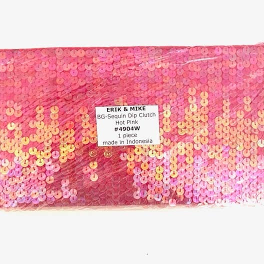 Erik & Mike - Wholesale Clutch Bag - Women's - Sequin clutch Pink Ombre Special $8 -Originally $121
