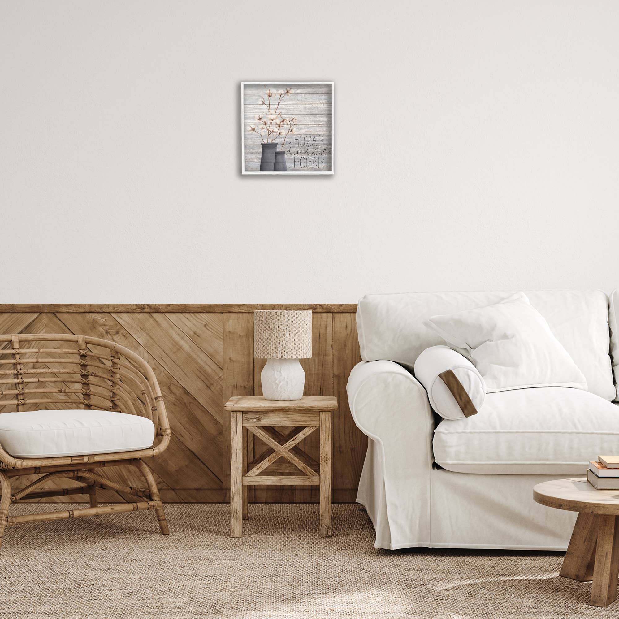 Stupell Industries - Wholesale Wall Decor - Kids & Baby - Hogar Dulce Hogar con Algodón Framed Giclee Art27