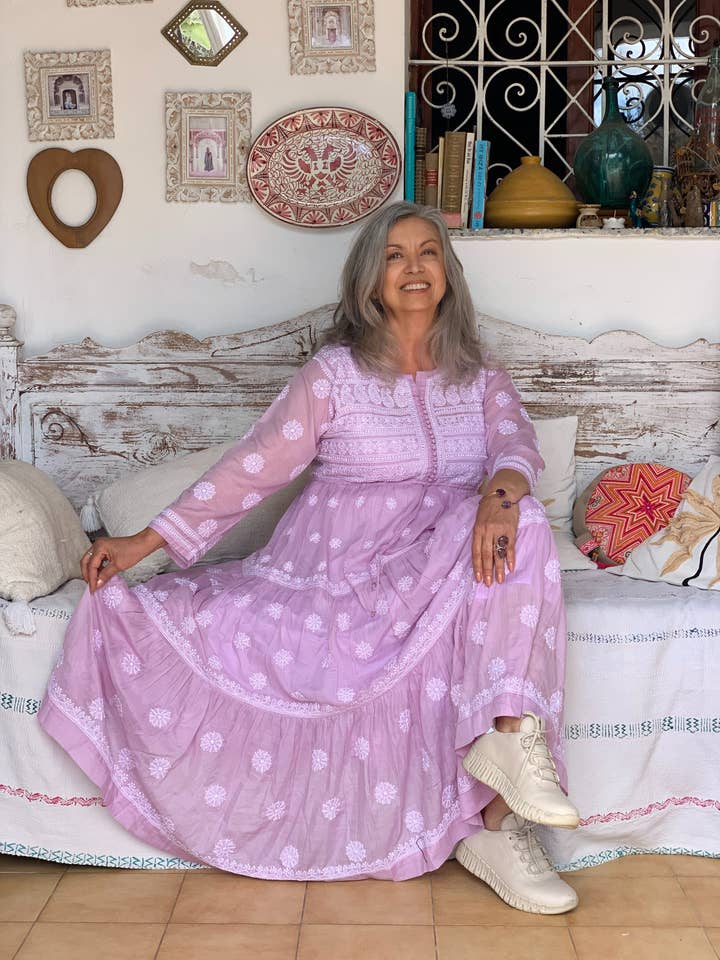 Boheemse droomjurk op Ibiza voor wholesale door Aurobelle Ibiza