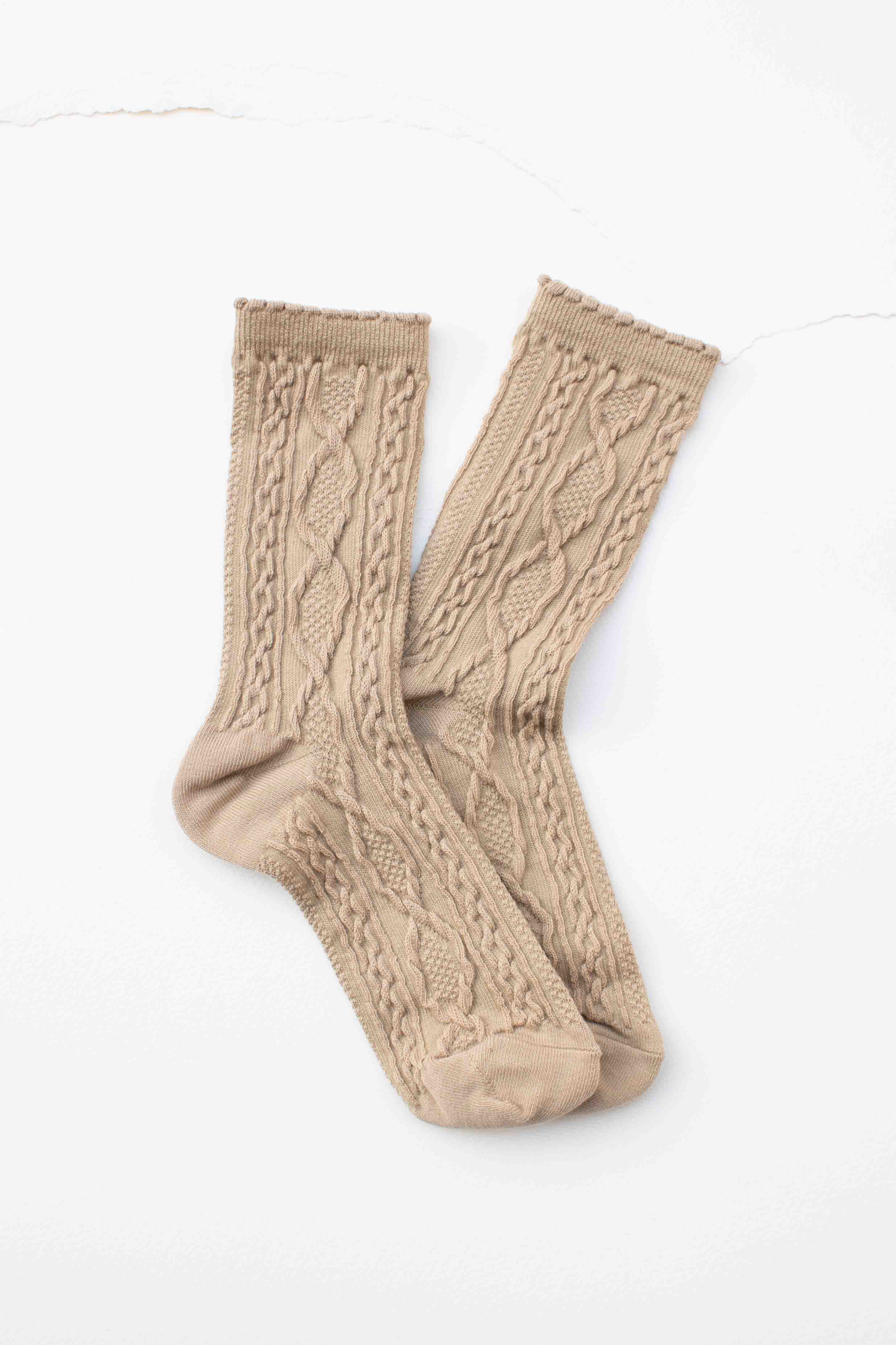 Tiepology - Vente Chaussettes – femme - Chaussettes en coton torsadé4
