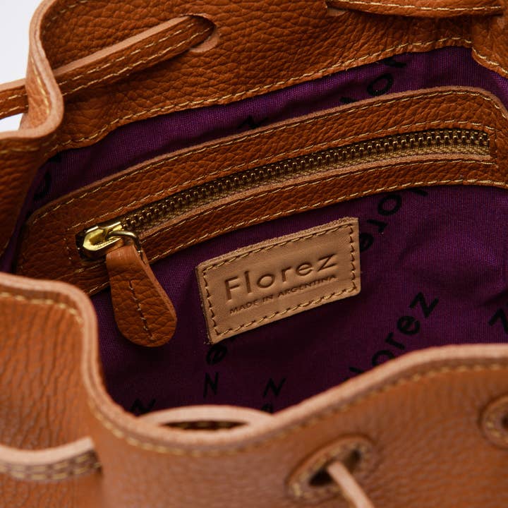 MESCH - Wholesale Crossbody Bag - Women's - Madison Bucket bag caramel3