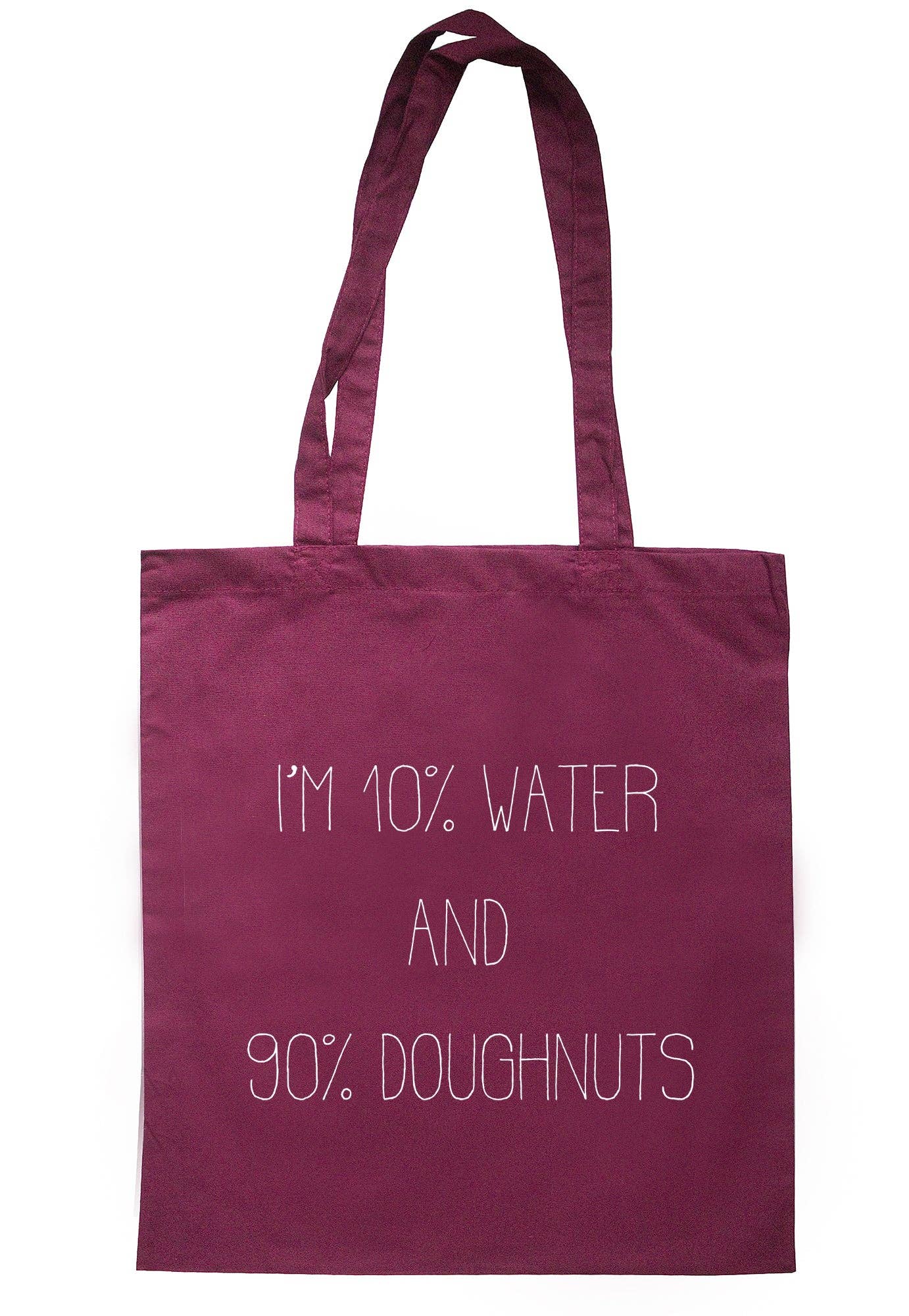 Illustrated Identity – wholesale Tote bag – Women's – I'm 10% Water And 90% Doughnuts Tote Bag S04850