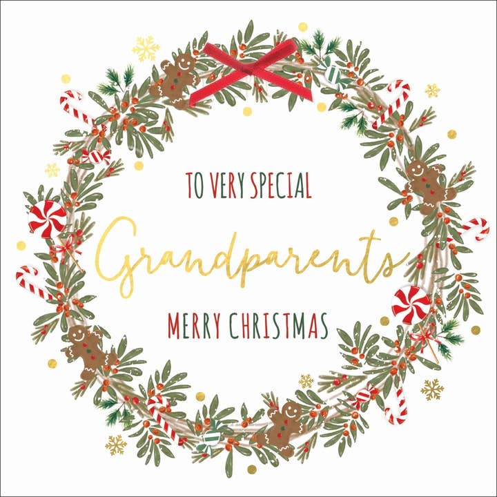 Bedsteforældre, Håndlavet julekort for engroshandel hos The Handcrafted Card Company