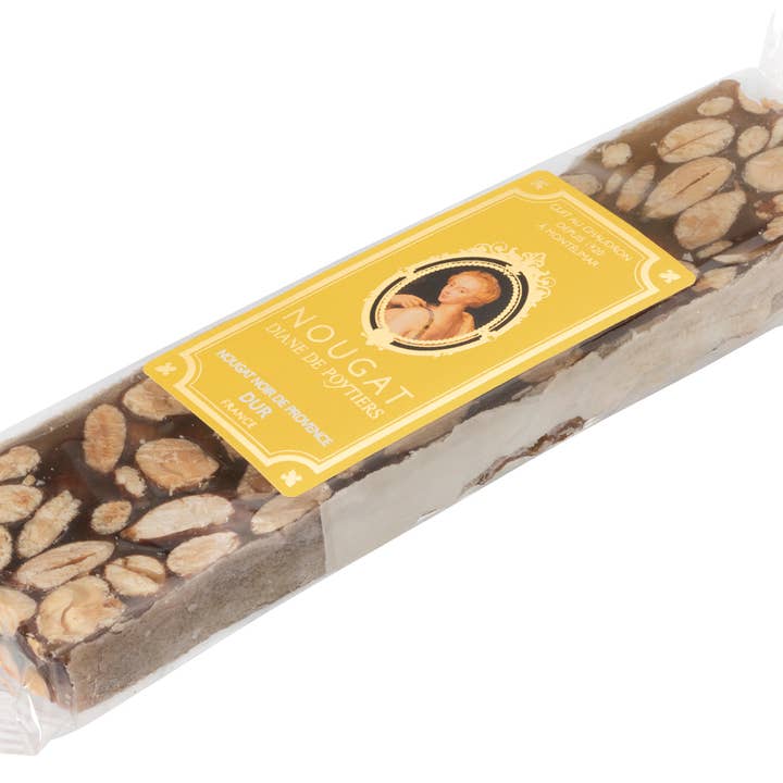 Nougat Diane De Poytiers – Nougat por atacado – Barra de nougat preto dura da Provença 100 g2