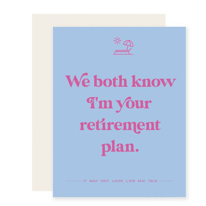 Piano Pensionistico | Biglietto per la Festa della Mamma / Festa del Papà per la vendita all'ingrosso da parte di Paloma Paper Co.