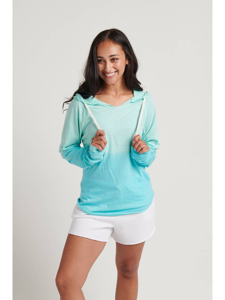 Salt Creek - Vendita all'ingrosso Felpa con cappuccio - Donna - Felpa con cappuccio Ombre Cabana Burnout Jersey EC-6JH22 da donna2