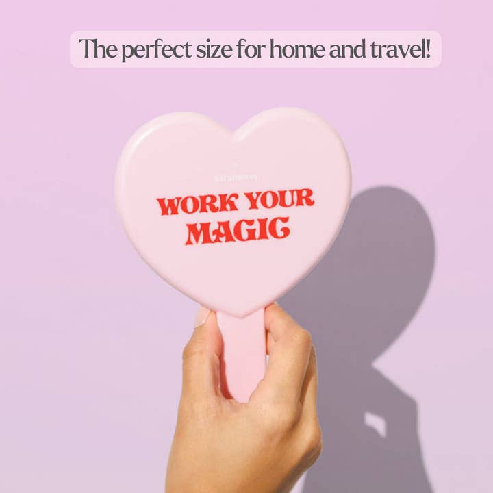 Kiramoon - Wholesale Compact Mirror - "Work Your Magic" Heart Mirror3