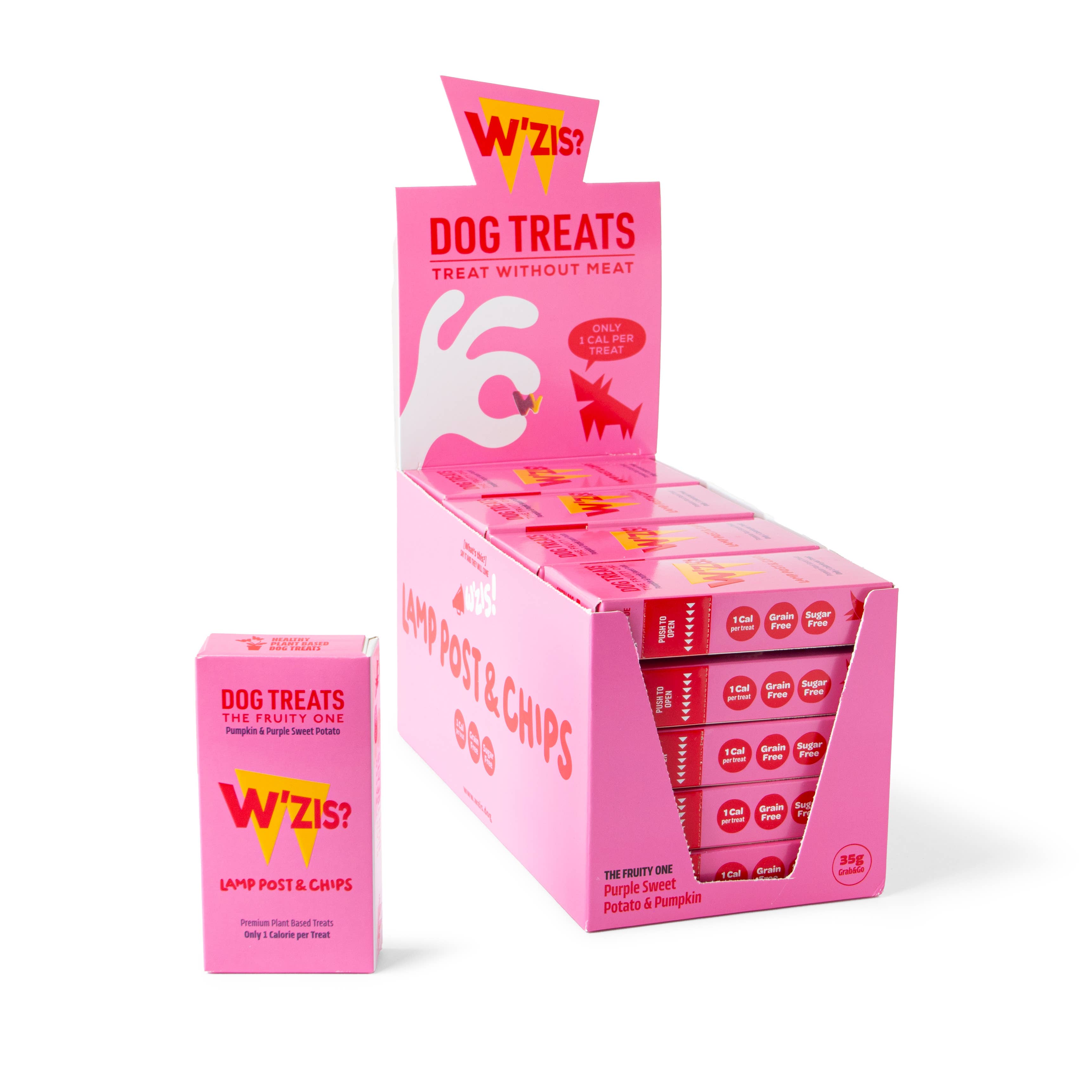 Schnapp & Los: Lampost & Chips Blech-Nachfüllpackung 35g Leckerli-Kartons für den Großhandel von W'ZIS