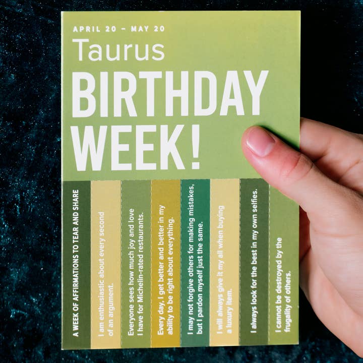 Biglietto di auguri astrologico del Toro per la vendita all'ingrosso da parte di Whiskey River Soap Co.