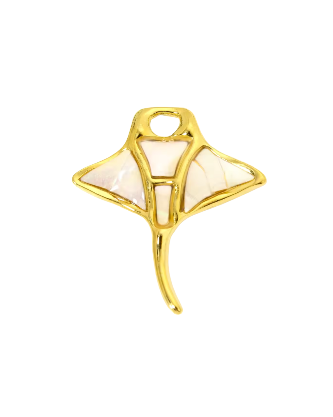 Coco Luna Collection - Wholesale Individual Charm/Pendant - White & Gold Ocean Life - Make A Charm Bracelet or Necklace0