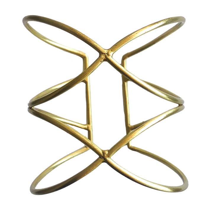 WorldFinds – wholesale Manschettarmband – Calera Crossed Cuff - Guld2