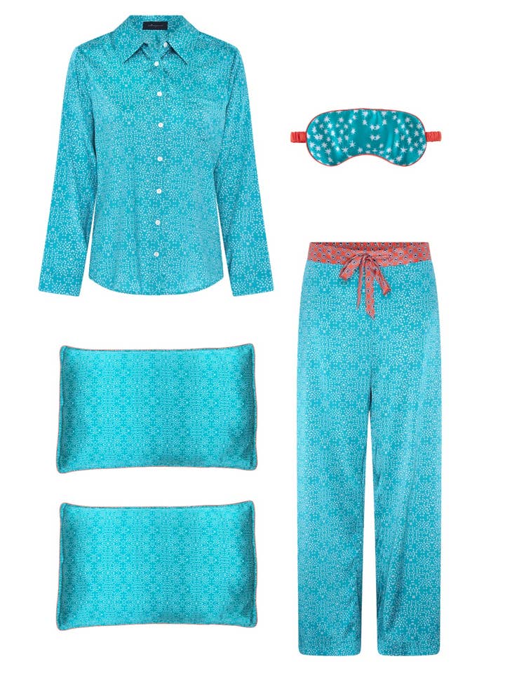 Das ultimative Schlafset / "Teal Stars" für den Großhandel von Jessica Russell Flint