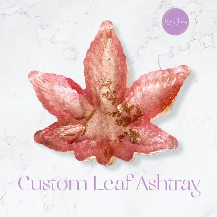 Cendrier à feuilles personnalisé pour la vente par Kaye’s Jewels