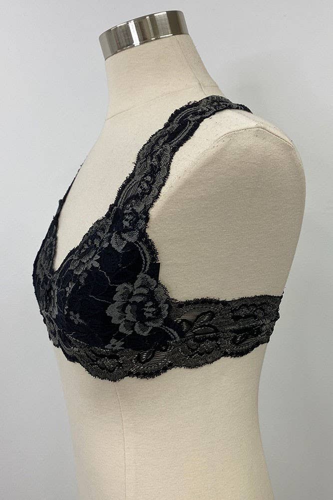 Hana - Wholesale Bralette - Women's - Soft Lining Lace Bralette (6pc)1