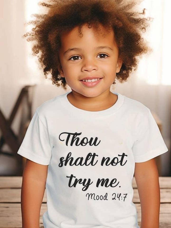 Camiseta gráfica L1398 - NO ME PONGAS A PRUEBA para venta al por mayor de KNOCK ON THE STYLE