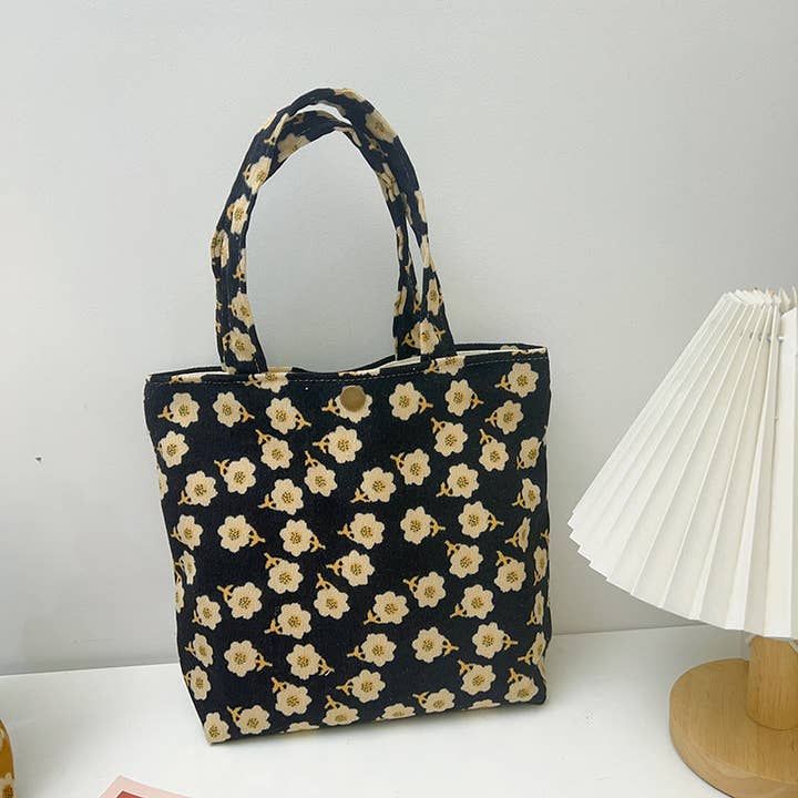 Funkyrel® Atzbranding Limited - Wholesale Tote Bag - Women's - Small Vintage Artistic Floral Tote Bag