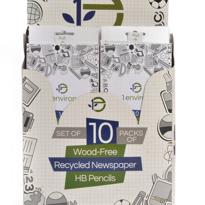 1environ Ltd - Wholesale Pencil - Recycled Newspaper HB Pencils | Eco Friendly Gift5
