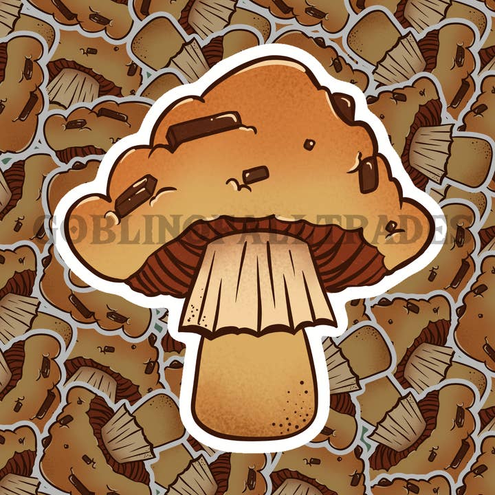 Mush Muffins Series Die-Cut Waterproof Stickers for wholesale by Goblin Of All Trades