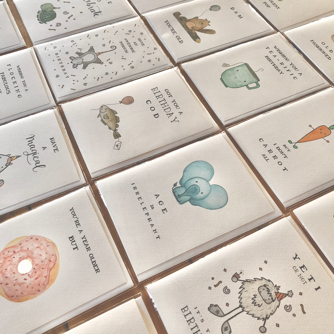 kenziecards - Wholesale Birthday Card - Birthday – “Hip Hip Hurray” Card with Hippo Illustration2