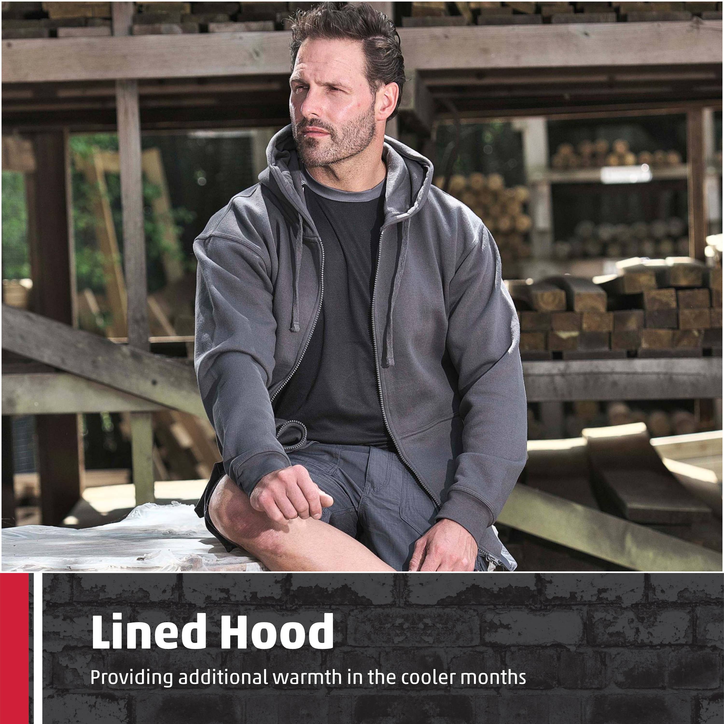 TuffStuff Workwear – wholesale Hoodie – Men's – TuffStuff Pro Work Hoodie, Full Zip, Lined Hood, Taped Neck7