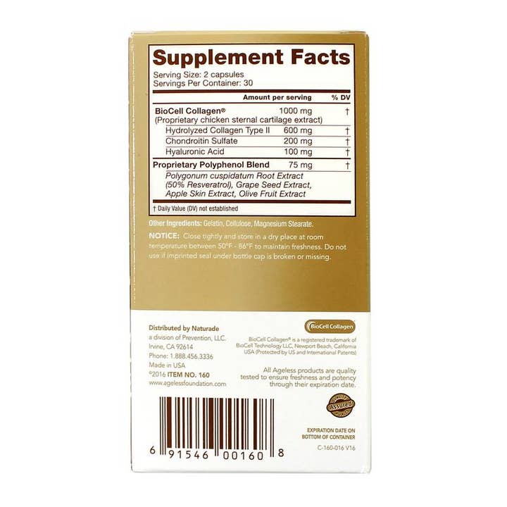 Ageless Foundation - Vendita all'ingrosso Vitamine/integratori orali - UltraDerm Gold™ - Booster di collagene4