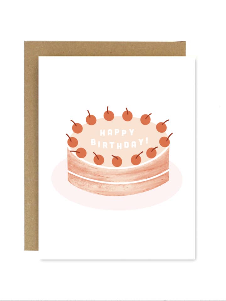 Happy Birthday Cake Greeting Card for wholesale by District Picked