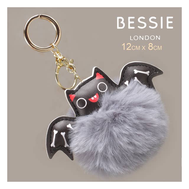 Bessie London - Vente Porte-clés – femme - CHARMANT SAC EN PELUCHE CHAUVE-SOURIS D'HALLOWEEN1