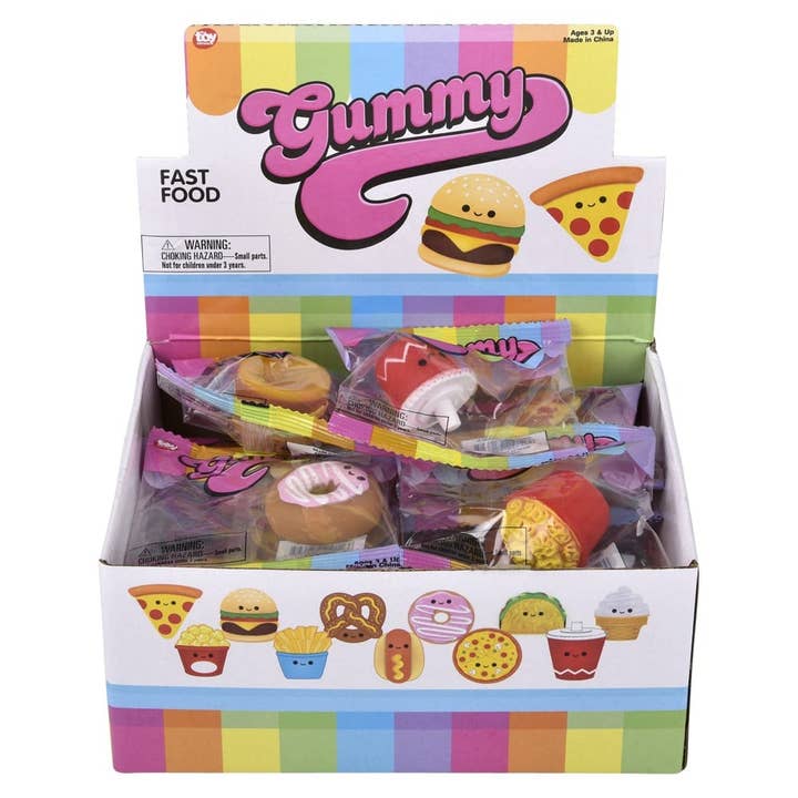 La Luna Bella - Toys - Wholesale Squishy Toy - Kids & Baby - 1.5" Gummy Fast Food Squishy Assortment - LLB Toys5