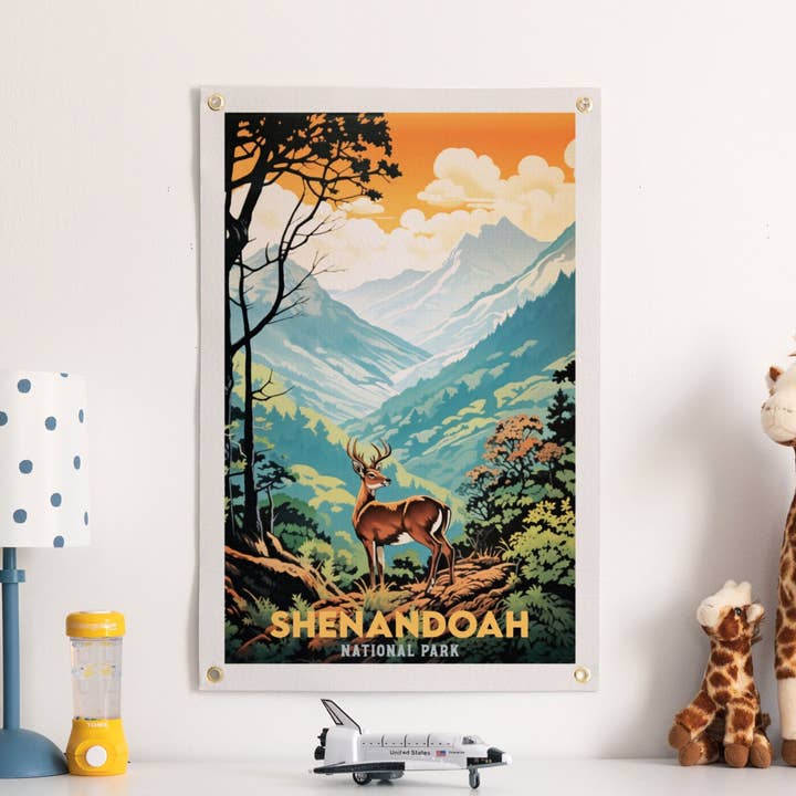 Shenandoah National Park Felt Banner for wholesale by Benoit's Design Co.