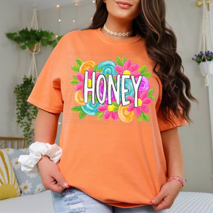 Flawless Transfers - Wholesale Sublimation Transfer - Honey Bright Floral DTF Transfer0