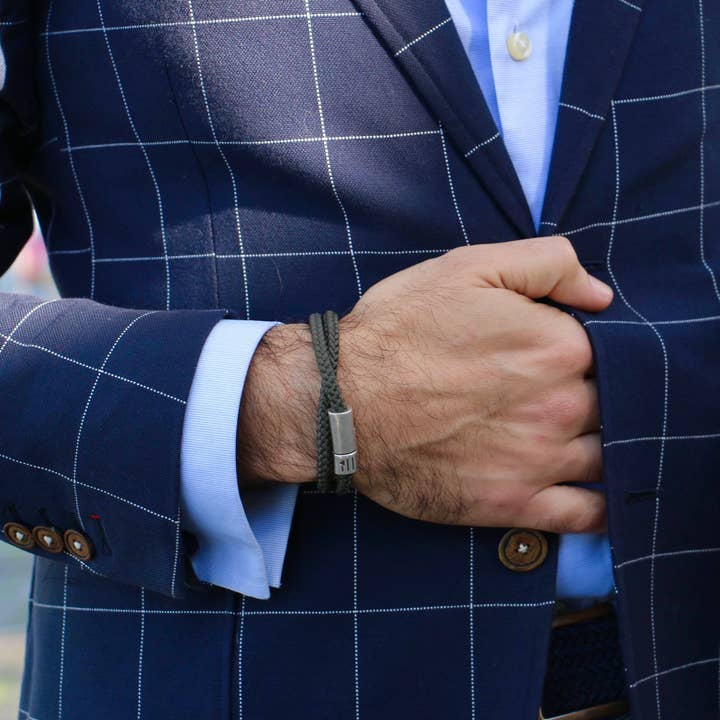 รtre - Bracelets & Accessories - Wholesale Jewelry - Men's - Men's Bracelet | Linea duo - vert1