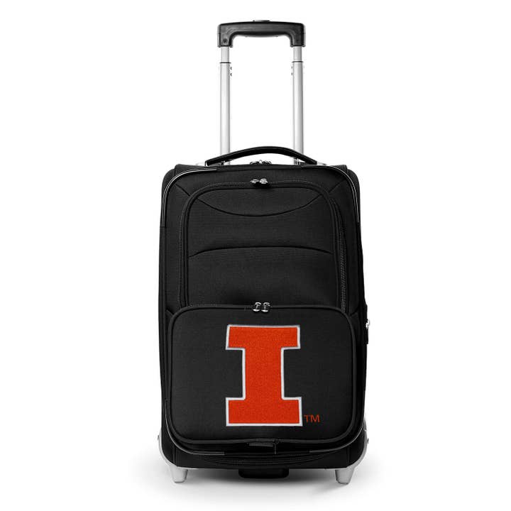 NCAA Illinois Fighting Illini 21" Carry-On Rolling Soft side for wholesale by Mojo Licensing