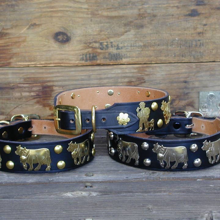 Alpen Schatz – coleira - Cão por atacado – 1 Coleira Grande para Cão Tradicional Suíço de 3/4"8