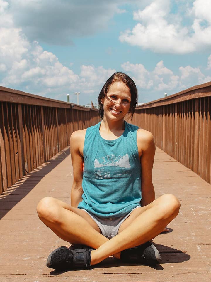 Womens Hiking Muscle Tank for wholesale by Violet Lotus