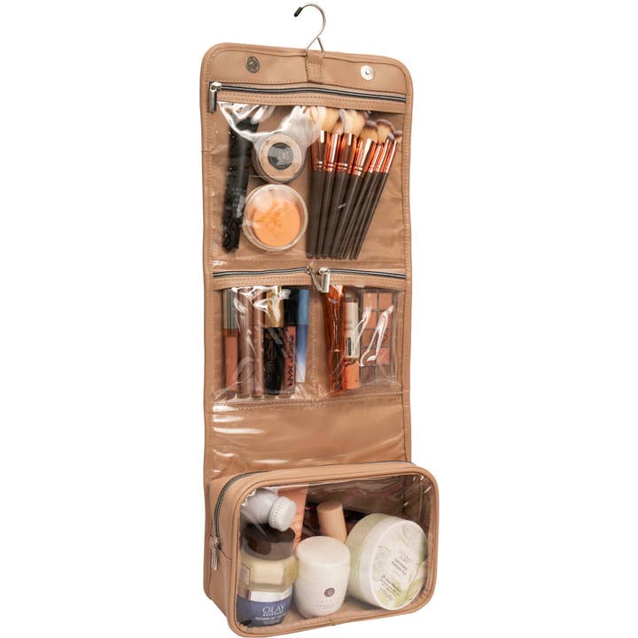 Magid – wholesale Toiletry bag – women's – Joan & David The Teardrop Quilted Roll Hanging Toiletry Bag5