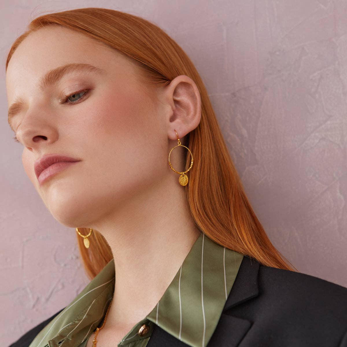 Ashiana London – Großhandel Hoops – Dominique Mini Hoops aus Gold4