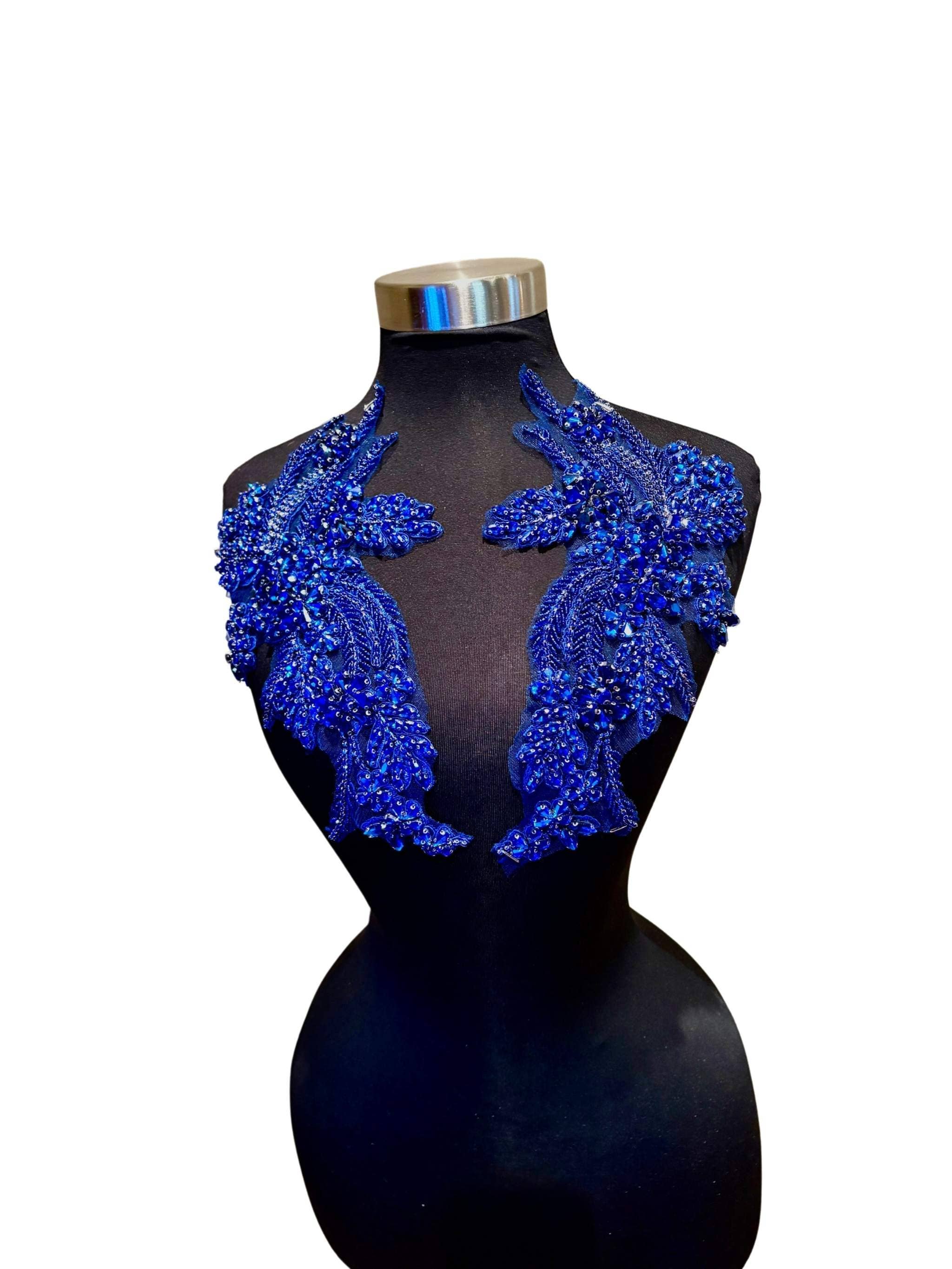 Appliques with Glitz - Wholesale Patch - Rhinestone Applique Pair (Various Colors)15