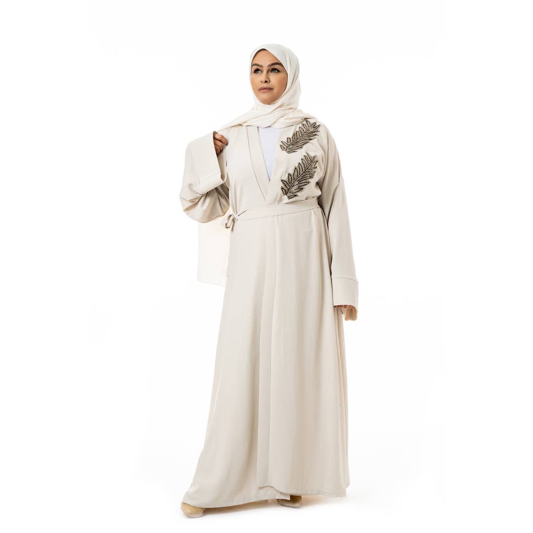 Sultana.R - Wholesale Kaftan - Women's - Lamia beige abaya
