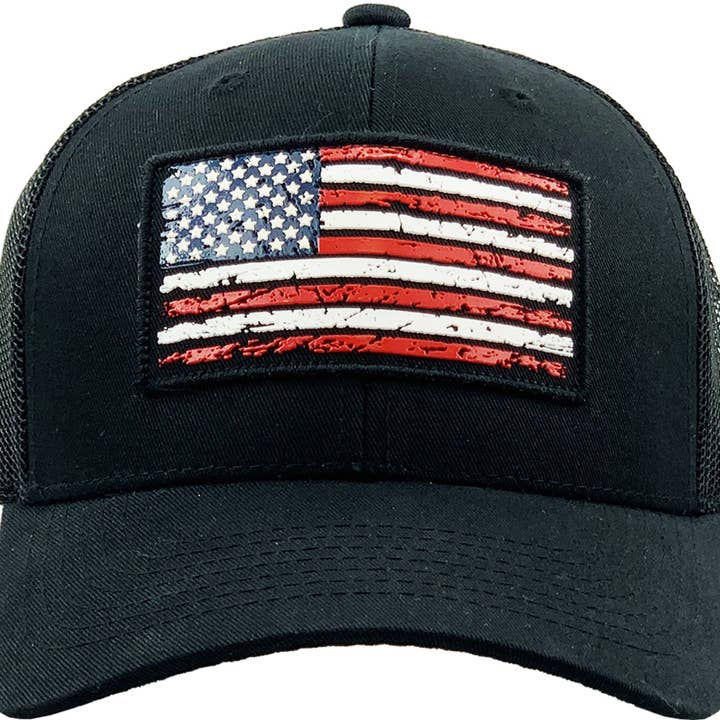 KBETHOS - Wholesale Trucker Hat - Men's - FLAG UV PRINT PATCH MESH BACK BALLCAP22
